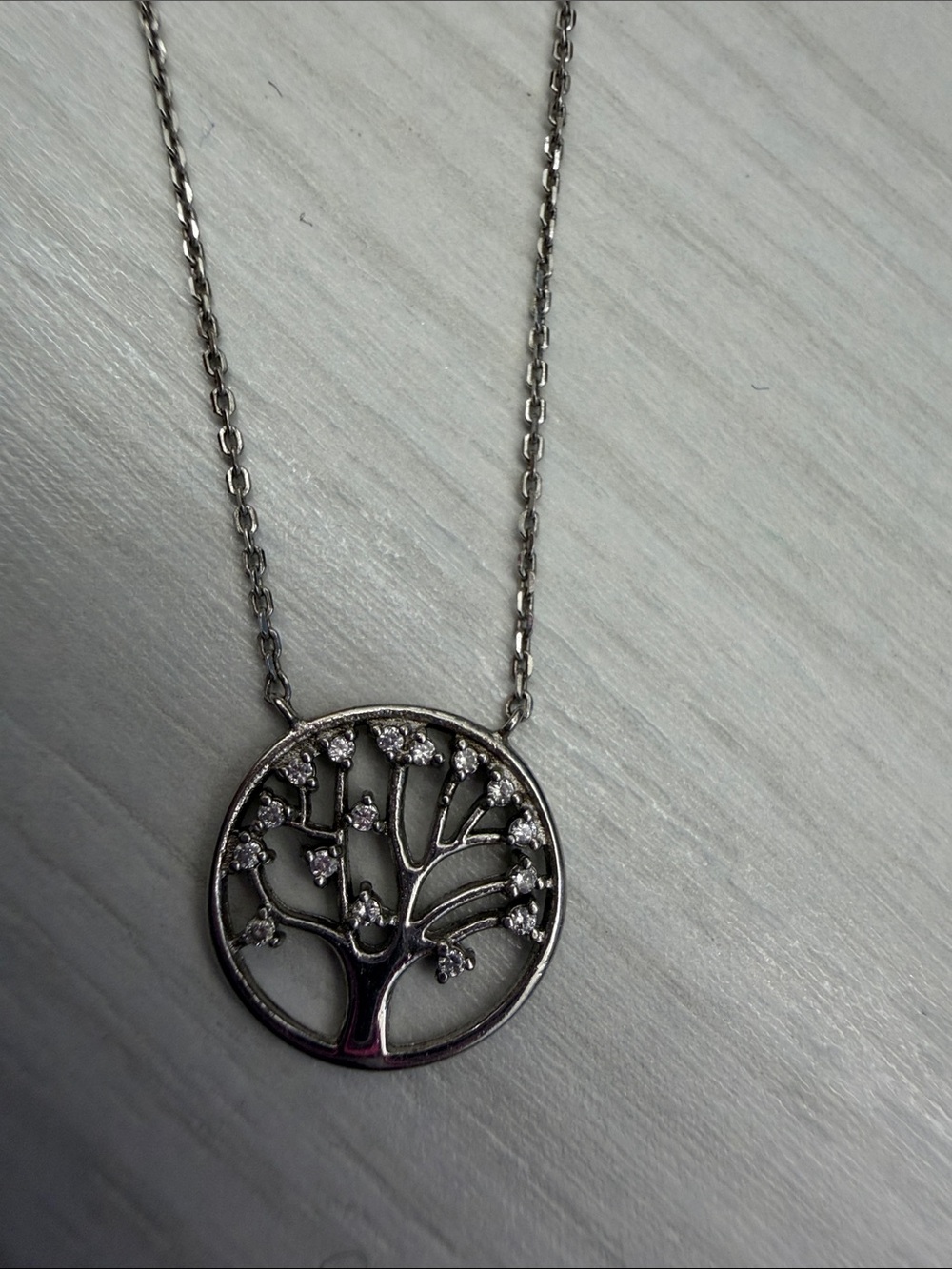 Sterling Silver Tree of Life Pendant Necklace - Silver